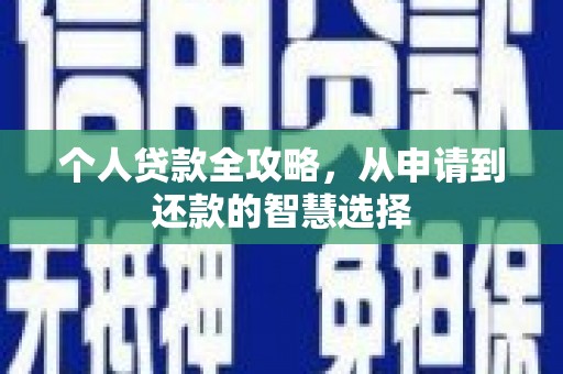 盐源个人贷款全攻略，从申请到还款的智慧选择