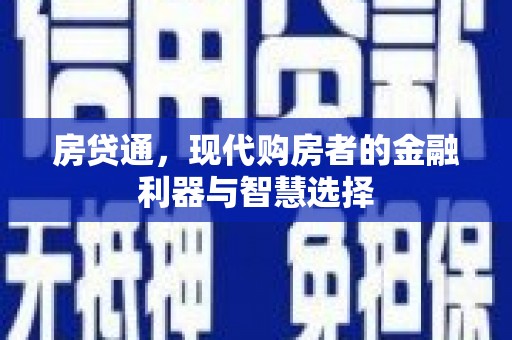 盐源房贷通，现代购房者的金融利器与智慧选择