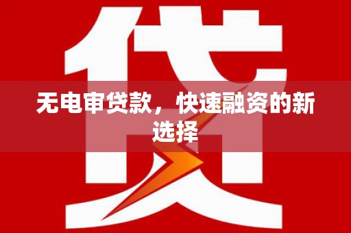 盐源无电审贷款，快速融资的新选择