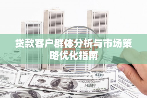 盐源贷款客户群体分析与市场策略优化指南