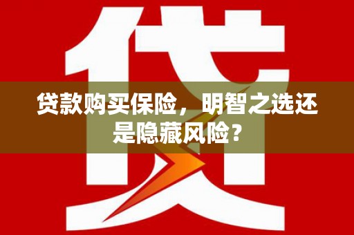 盐源贷款购买保险，明智之选还是隐藏风险？