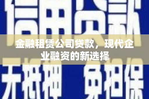 盐源金融租赁公司贷款，现代企业融资的新选择