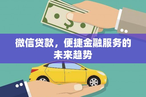 盐源微信贷款，便捷金融服务的未来趋势