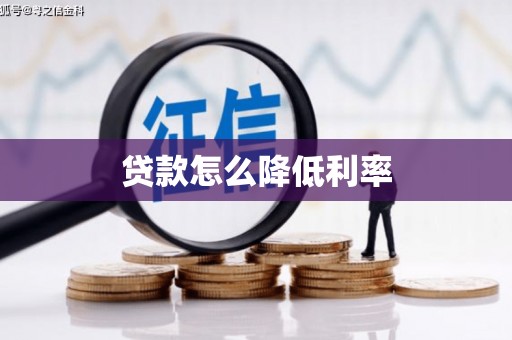盐源贷款怎么降低利率