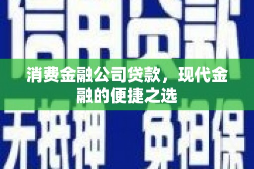 盐源消费金融公司贷款，现代金融的便捷之选