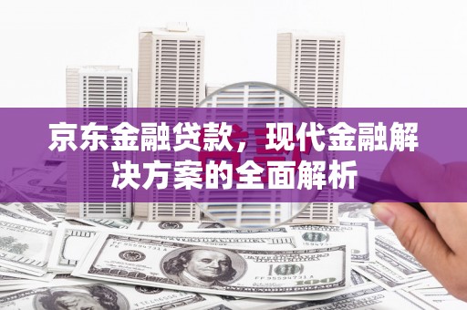 盐源京东金融贷款，现代金融解决方案的全面解析