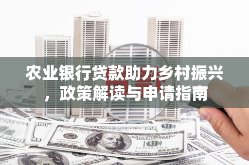 盐源农业银行贷款助力乡村振兴，政策解读与申请指南