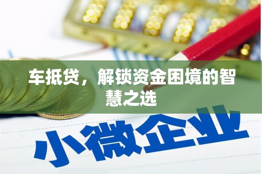 盐源车抵贷，解锁资金困境的智慧之选