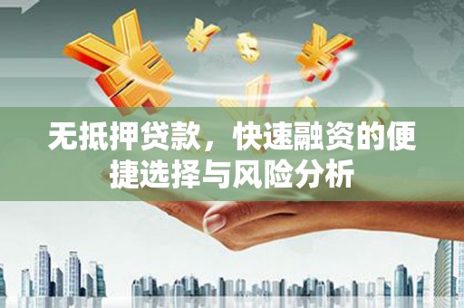 盐源无抵押贷款，快速融资的便捷选择与风险分析
