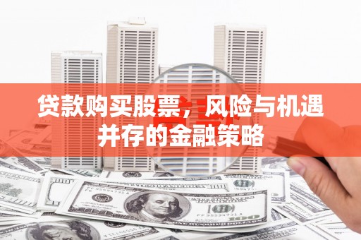 盐源贷款购买股票，风险与机遇并存的金融策略