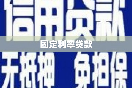 盐源固定利率贷款