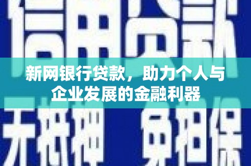盐源新网银行贷款，助力个人与企业发展的金融利器