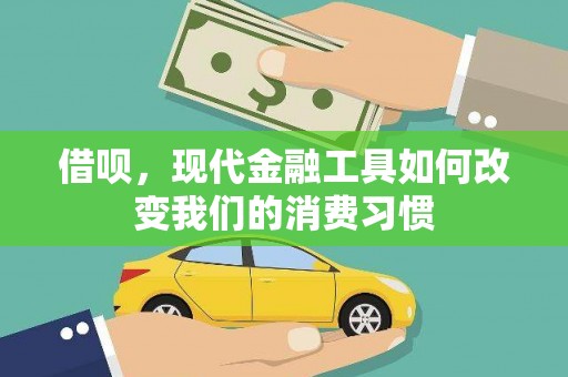 盐源借呗，现代金融工具如何改变我们的消费习惯