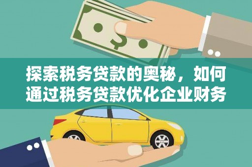 盐源探索税务贷款的奥秘，如何通过税务贷款优化企业财务