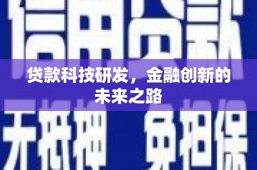 盐源贷款科技研发，金融创新的未来之路