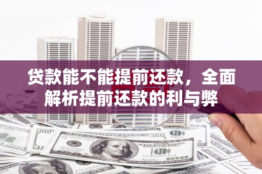 盐源贷款能不能提前还款，全面解析提前还款的利与弊