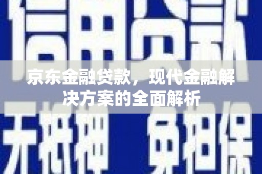 盐源京东金融贷款，现代金融解决方案的全面解析