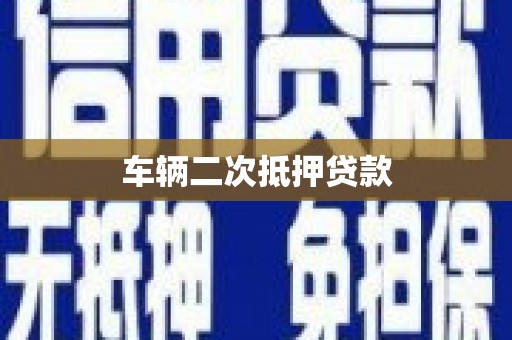 盐源车辆二次抵押贷款
