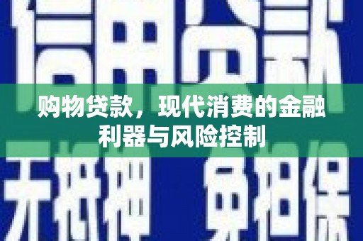 盐源购物贷款，现代消费的金融利器与风险控制