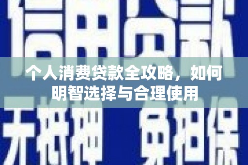 盐源个人消费贷款全攻略，如何明智选择与合理使用